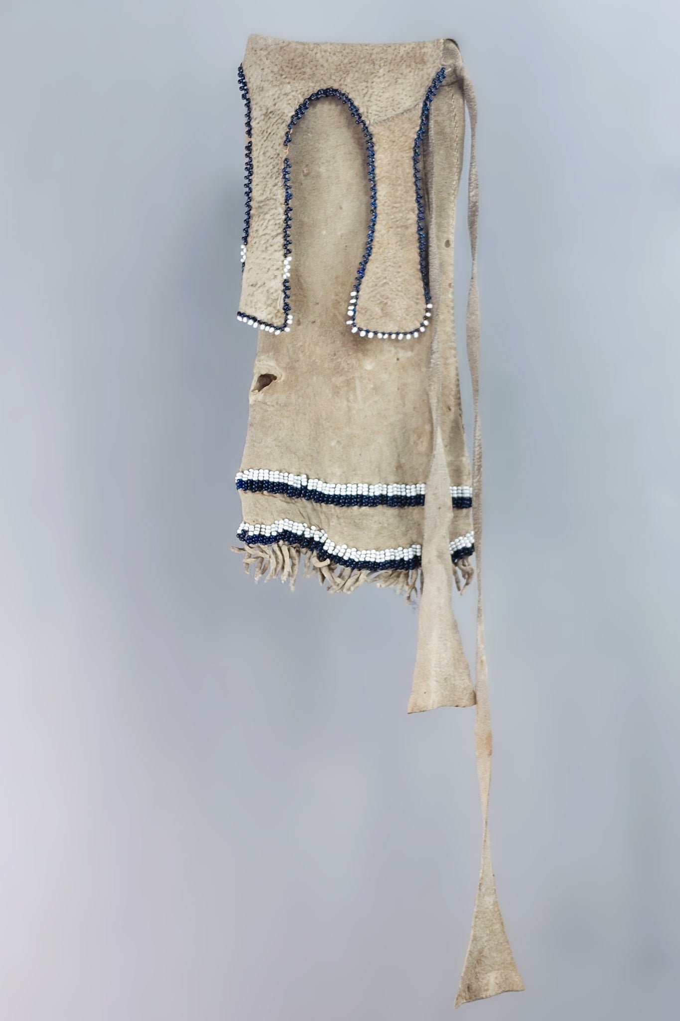Native American Upper Missouri River Area Beaded Pipe Bag  Pre-1850