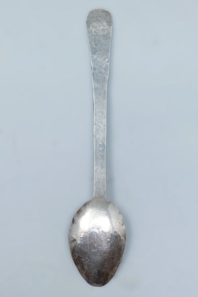 Navajo Antique Silver Souvenir Spoon Stamped Whirling Logs & Arrows