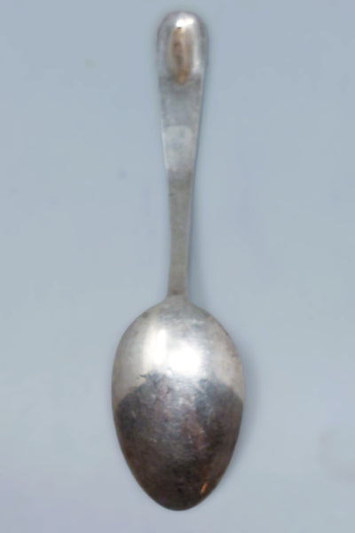 Navajo Antique Silver Souvenir Spoon Stamped Whirling Logs & Arrows