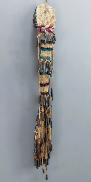 Native American Apache Beaded Awl Case with Long Drops