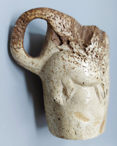 Alaskan Whalebone Seal Effigy Cup