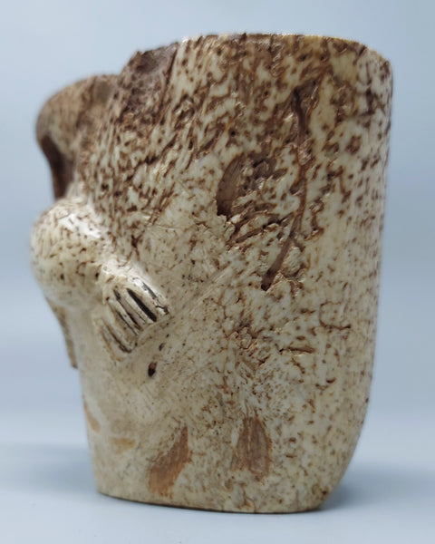 Alaskan Whalebone Seal Effigy Cup