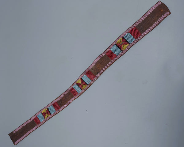 Native American Crow Girls Beaded Belt with Awl and Whetstone Case