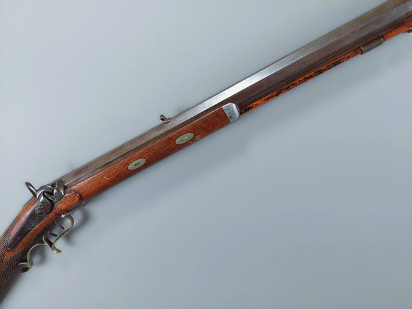 Mid 19th Plains Rifle Mfg by Slotter For R. Liddle in San Francisco Ca.