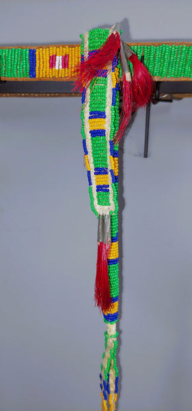 Native American Crow Girls Beaded Belt with Awl and Sheath