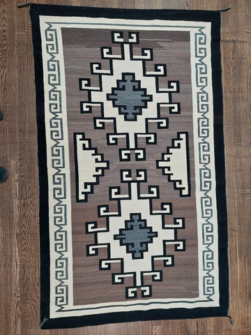 Navajo 2 ( two ) Gray Hills Rug 48" x 79"