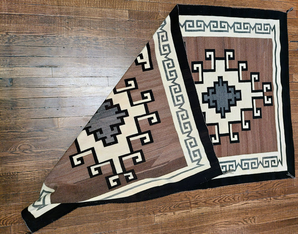 Navajo 2 ( two ) Gray Hills Rug 48" x 79"