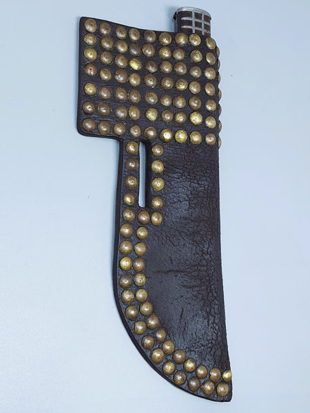 Native American Plains Brass Tacked Knife Sheath