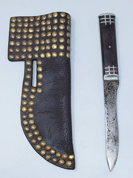Native American Plains Brass Tacked Knife Sheath