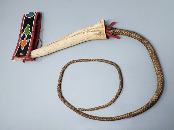 Native American Plains Elk Horn Quirt