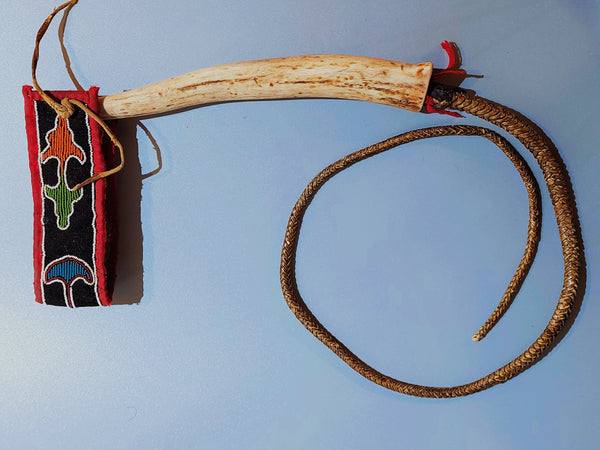 Native American Plains Elk Horn Quirt