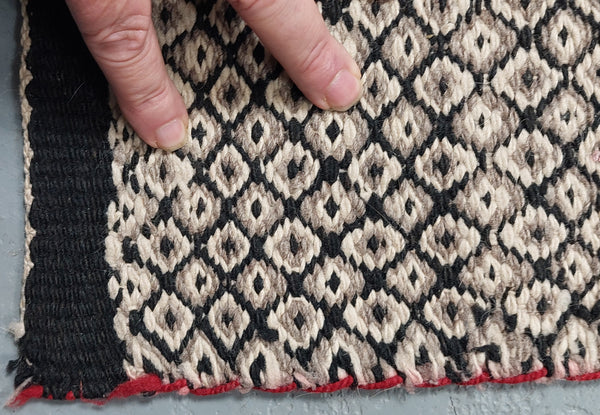 Navajo Double Weave Saddle Blanket ( rug )