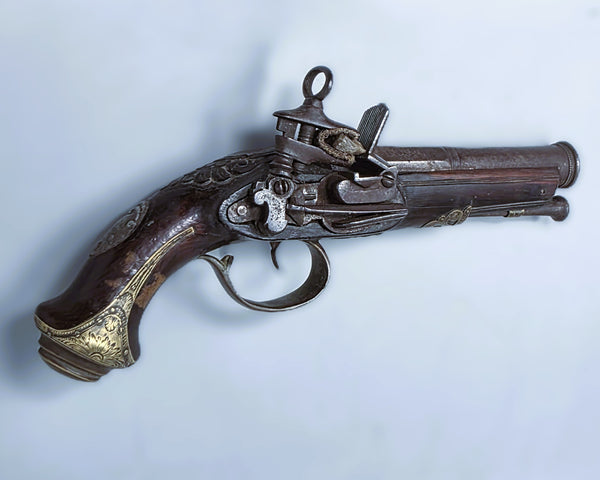 Spanish Colonial Juan de Prat Miquelet Pistol Flintlock