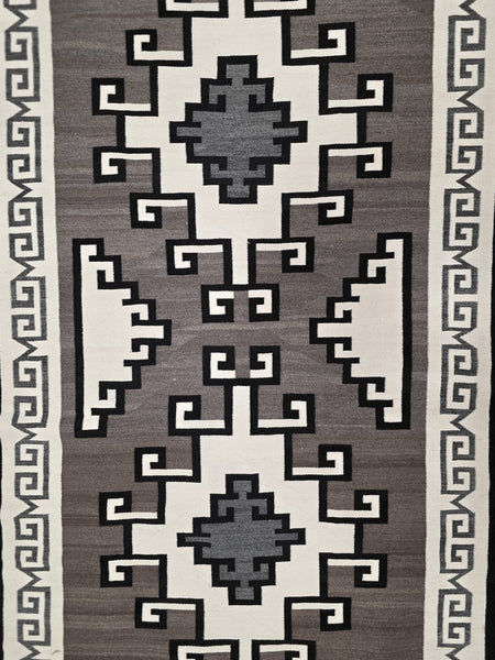 Navajo 2 ( two ) Gray Hills Rug 48" x 79"
