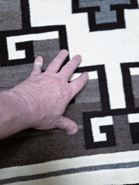 Navajo 2 ( two ) Gray Hills Rug 48" x 79"