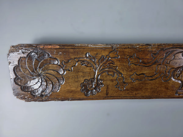 Spanish Colonial Hand Carved Transom Board