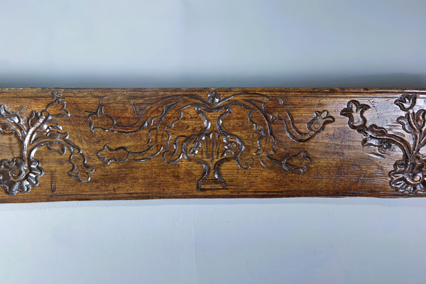 Spanish Colonial Hand Carved Transom Board