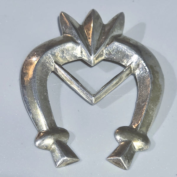 Navajo Sterling Silver Cast Naja Pendant