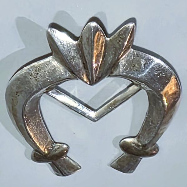 Navajo Sterling Silver Cast Naja Pendant