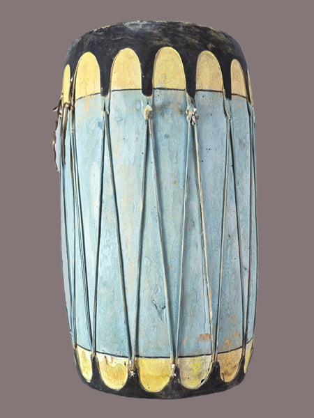 Native American Pueblo Large, Painted, Cochiti Drum,