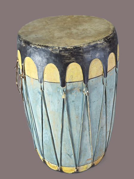 Native American Pueblo Large, Painted, Cochiti Drum,
