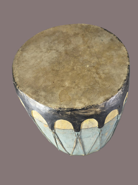 Native American Pueblo Large, Painted, Cochiti Drum,