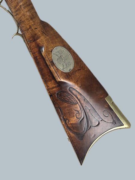 William Hawken Heavy Full-Stock Flintlock Kentucky Rifle (.58 Caliber)
