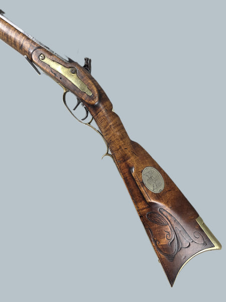 William Hawken Heavy Full-Stock Flintlock Kentucky Rifle (.58 Caliber)