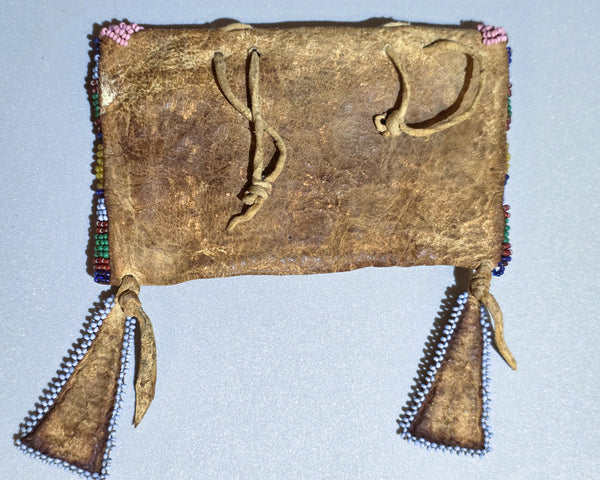Native American Beaded small tipi bag