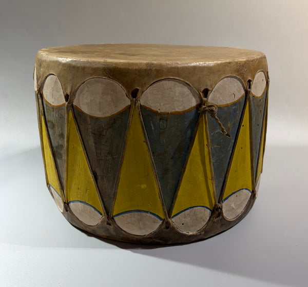 Native American Pueblo Painted Cochiti Drum