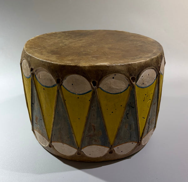 Native American Pueblo Painted Cochiti Drum