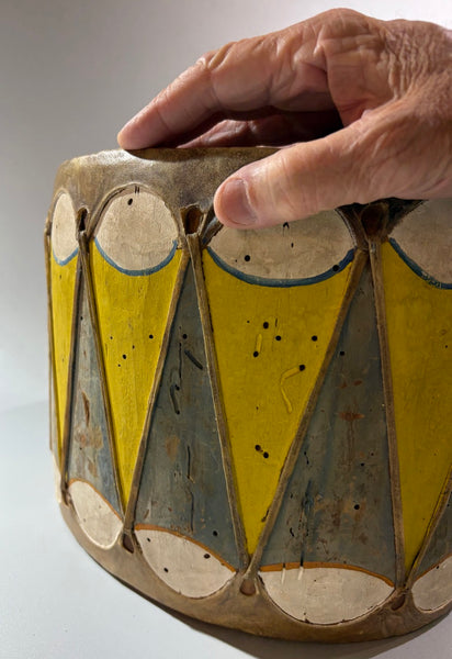 Native American Pueblo Painted Cochiti Drum