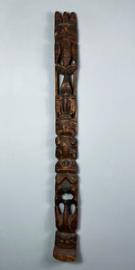 Antique Bella Bella  Northwest Coast Totem Pole | Native American Carving