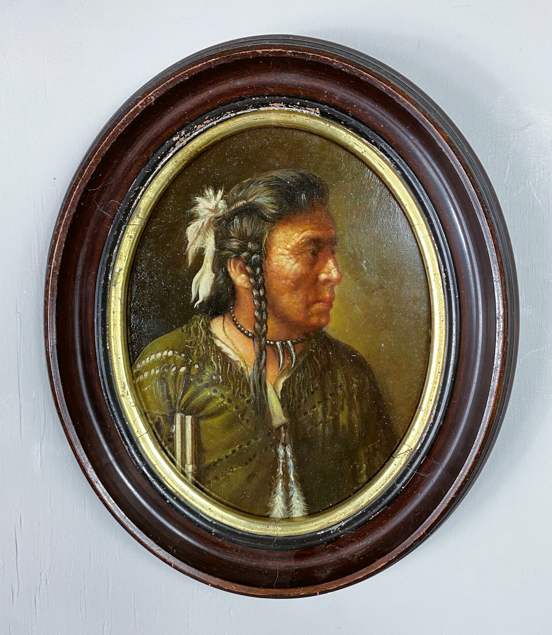 Portrait of a Native American by N. Henry Bingham