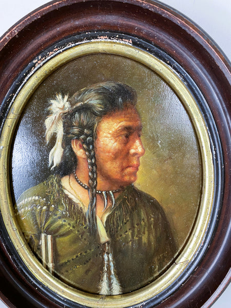Portrait of a Native American by N. Henry Bingham