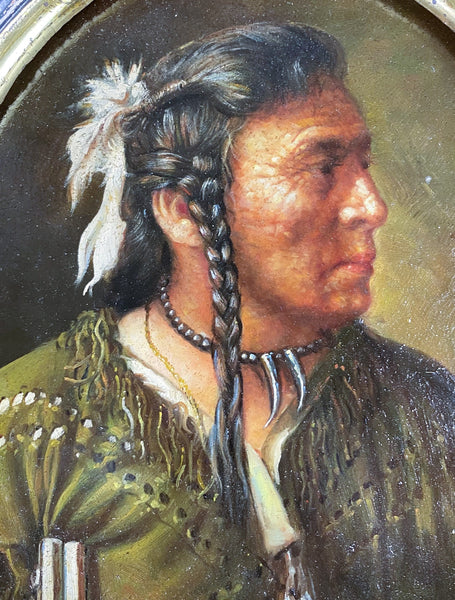 Portrait of a Native American by N. Henry Bingham