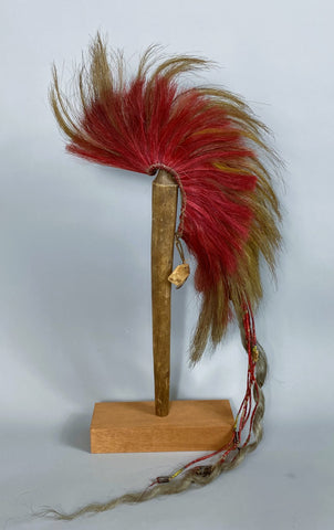 Native American Early Plains Sioux Roach, With Spreader and Original Stand
