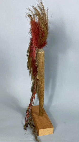 Native American Early Plains Sioux Roach, With Spreader and Original Stand