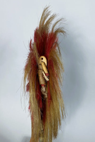Native American Early Plains Sioux Roach, With Spreader and Original Stand