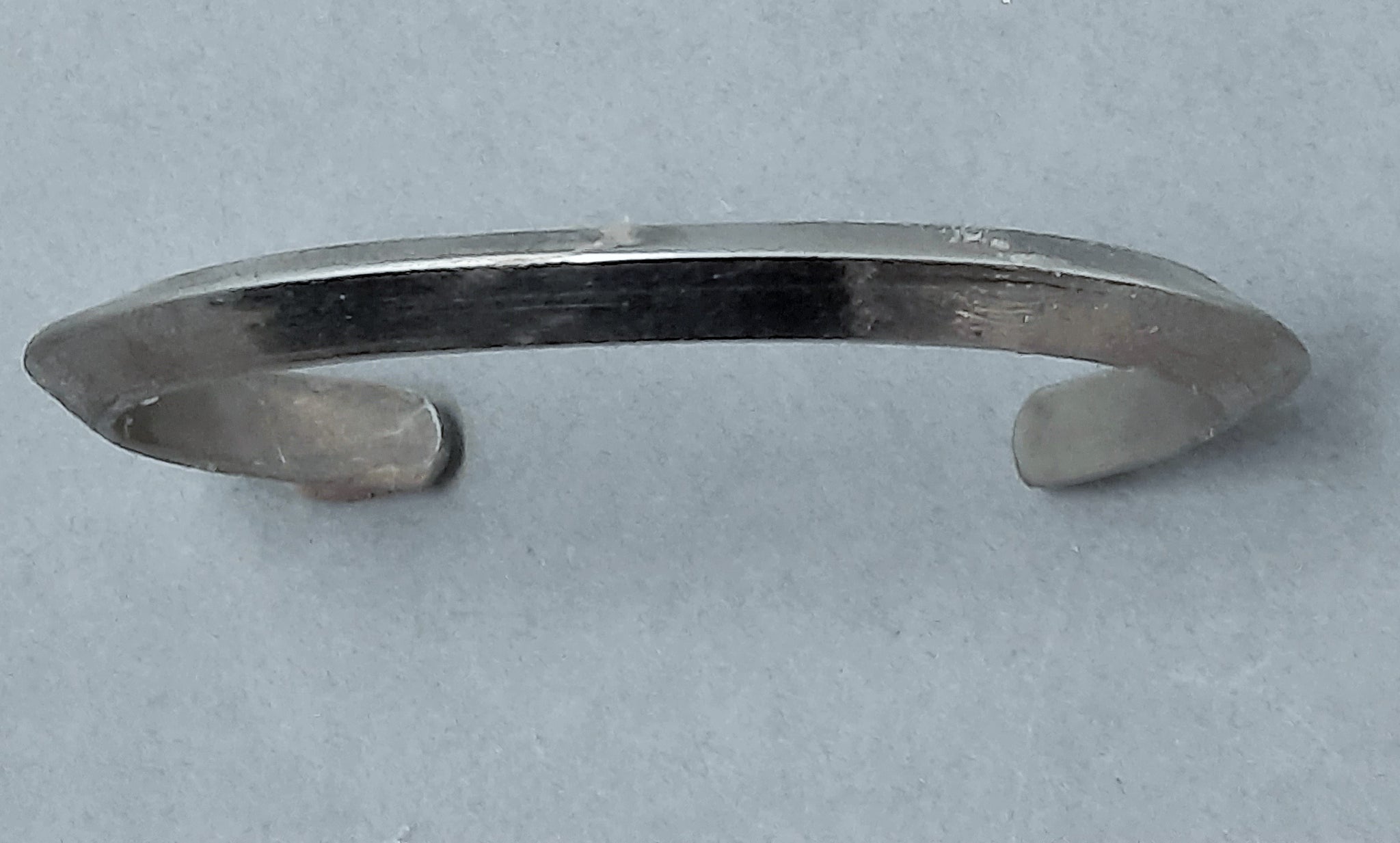 Navajo Silver Bracelet Cuff Plain Ca: 1930