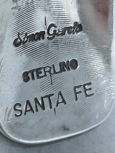 Navajo Silver Cuff marked Santa Fe