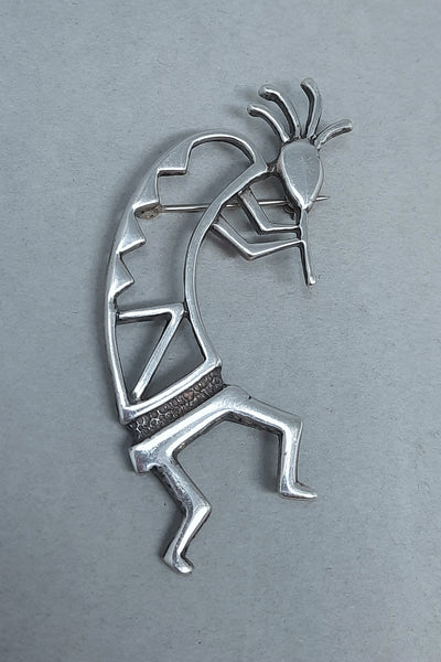 Kokopella Sterling Silver Cast Pin Brooch / Pin