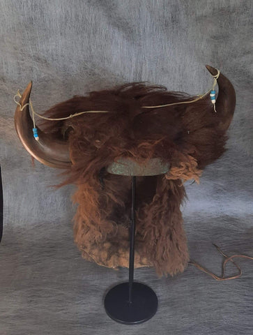Pueblo Native American Buffalo Dance Head Dress