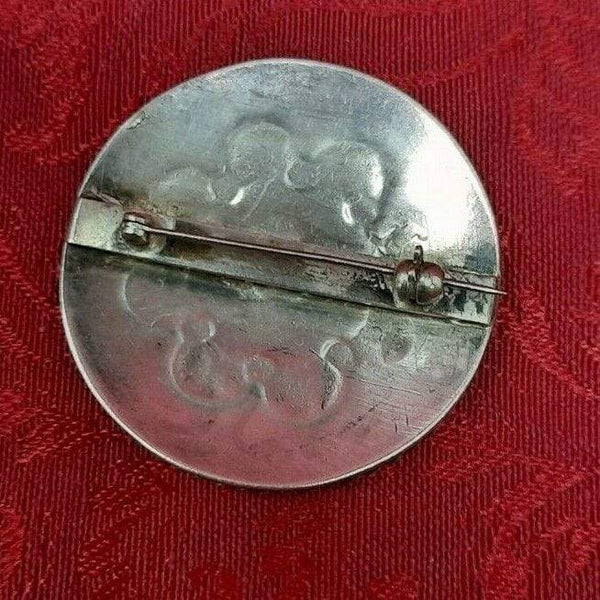 Navajo Silver Hand Made Concho Pin Brooch